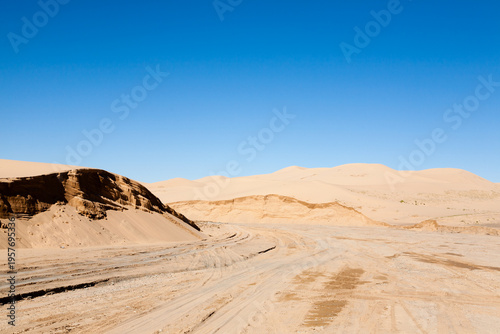 Khongoryn Els sand dunes landscape, Mongolia. Gobi desert