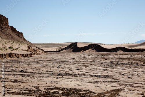 Khongoryn Els sand dunes landscape, Mongolia. Gobi desert