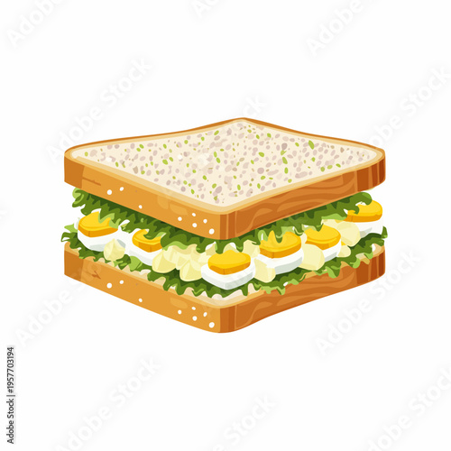 Sandwich mit Eiersalat