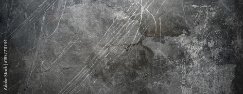 Gray Cracked Grunge Scratched Concrete Metal Texture Background for Art Banner Poster Wallpaper Social Media Web Design Packaging Mural and Digital Design