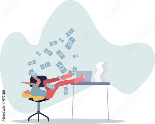 Make money online, earn passive income from internet job or side hustle,person's life situation and his activities.