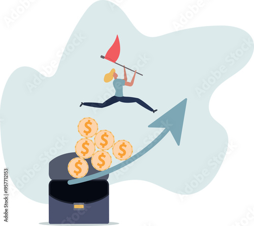 Investment profit and earning, stock market growth or fund flow depend on interest rate and inflation concept.person's life situation and his activities.