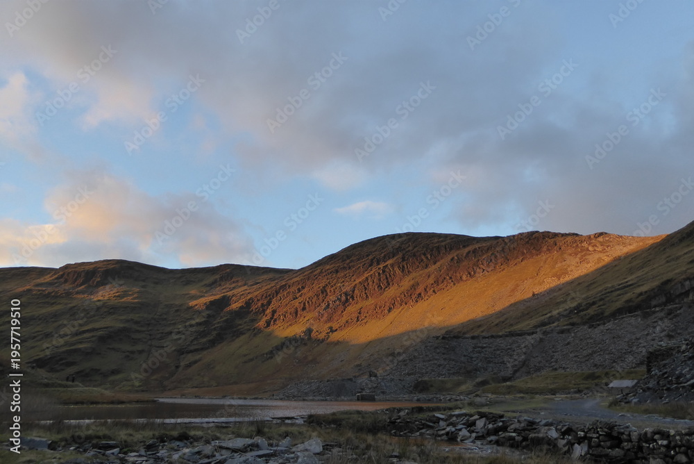 Fototapeta premium Der verlassene Rhosydd Steinbruch, Wales