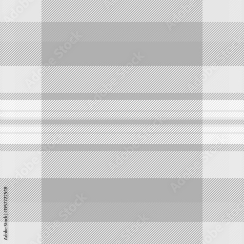 Valentines day plaid vector pattern, napkin texture fabric seamless. Sketching background textile check tartan in grey and white colors.