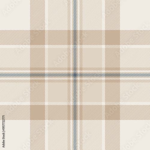 Textured seamless background texture, woman check pattern fabric. Teenager plaid vector textile tartan in white and pastel colors.