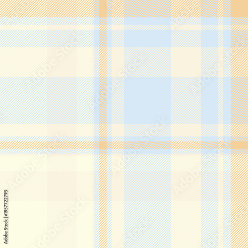 Man seamless pattern background, installing textile fabric plaid. Ireland texture check tartan vector in light and beige colors.