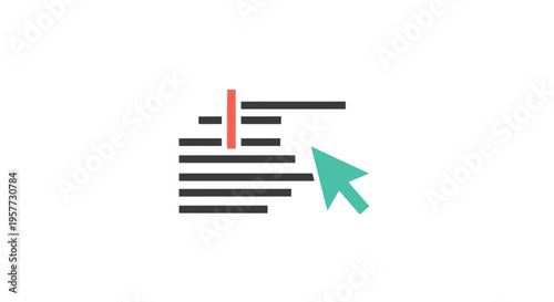 Cursor clicking on document lines.