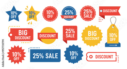 Discount Labels and Sale Badges.