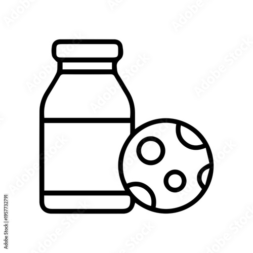 Milk Bottle and Cookie