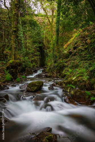 Hiking Trail with Waterfalls between Pedra Ferida and Louçainha, Portugal
