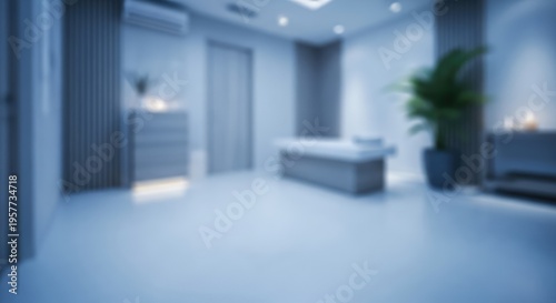 Blurred Modern Interior Design of a Minimalist Room.