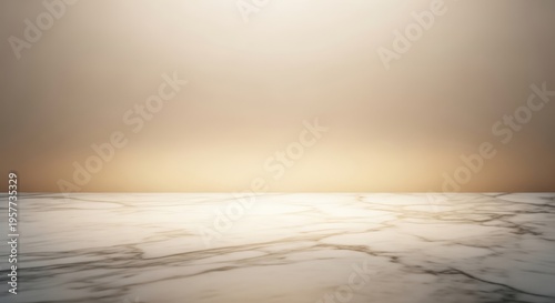 Elegant Marble Floor and Gradient Wall Background for Product Display.