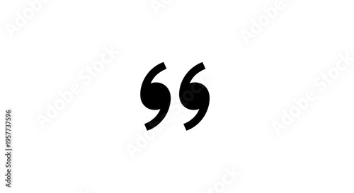 Quotation mark punctuation symbol.