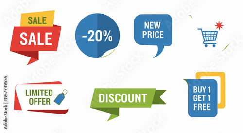 Discount Offer Labels and Icons.