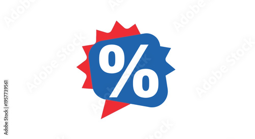 Discount Percent Symbol Graphic Icon.