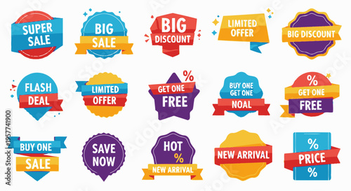 Collection of sale and discount labels 1.