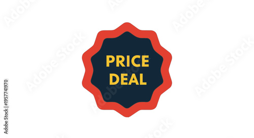 Discount Price Deal Label Icon.