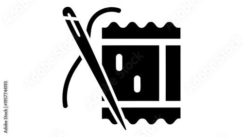 Fabric embroidery kit icon