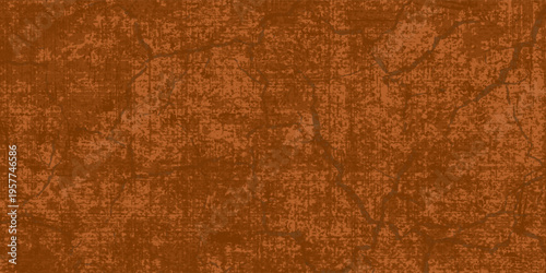 Elegant dirty grainy burnt orange and brown background with scratched stained grunge texture in an old vintage design. eps 10