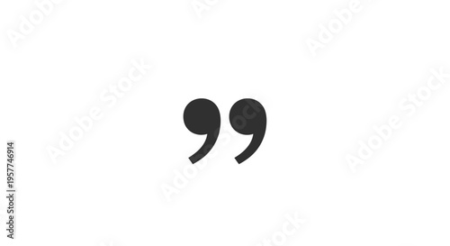 Large black quotation mark symbol 2.