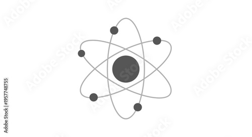 Atom Structure with Electron Orbitals.