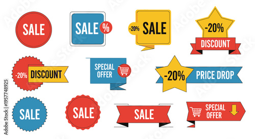 Sale Discount Labels and Badges.