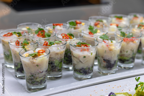 Buffet traditional Peruvian food