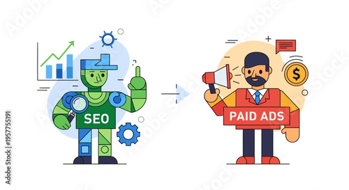 Comparing SEO and Paid Ads A Visual Guide to Digital Marketing Strategies