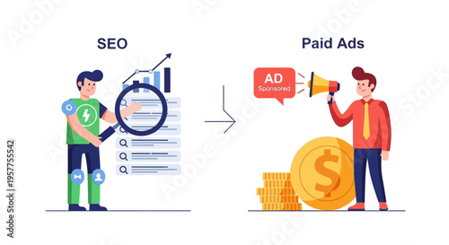 SEO versus Paid Ads Understanding the Difference for Business Growth and Online Visibility