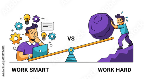 Work Smart Versus Work Hard Balancing Productivity and Effort with a Clear Mind