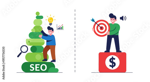 SEO strategy and target achievement for business growth and marketing success