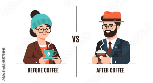 Understanding The Transformative Power of Coffee A Visual Comparison of Before and After Effects