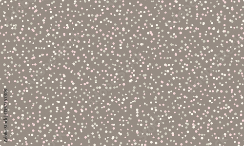 Elegant taupe background scattered with tiny offwhite dots.  Perfect for websites, packaging, or textile designs needing a subtle, sophisticated texture.
