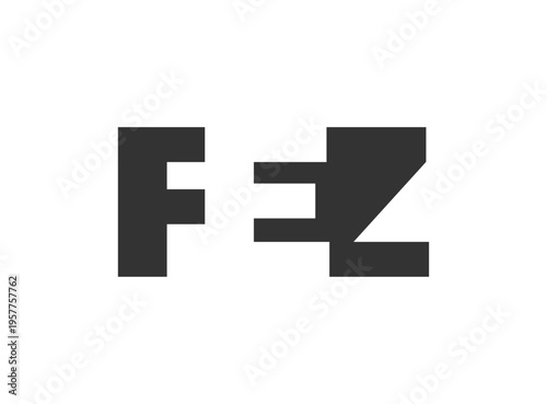 FEZ logo design. Initial letter F E Z bold font style for tech startups, consulting, corporate branding. Creative company name, headlines typography identity, trendy logotype.