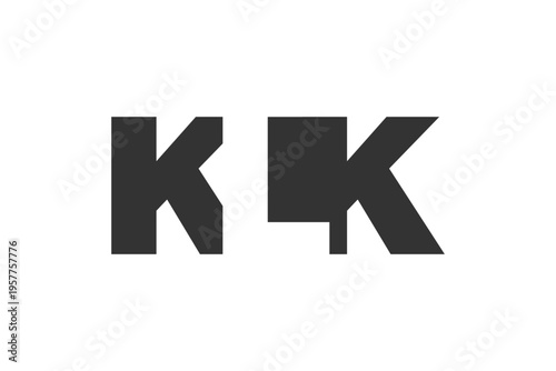 KLK logo design. Initial letter K L K bold font style for tech startups, consulting, corporate branding. Creative company name, headlines typography identity, trendy logotype.