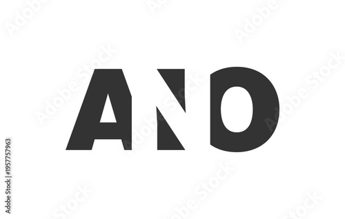ANO logo design. Initial letter A N O bold font style for tech startups, consulting, corporate branding. Creative company name, headlines typography identity, trendy logotype.