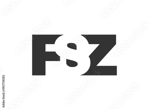 Free Download FSZ logo design. Initial letter F S Z bold font style for tech startups, consulting, corporate branding. Creative company name, headlines typography identity, trendy logotype. - GFXLoad