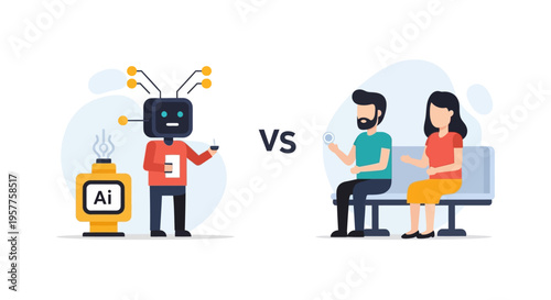 Artificial Intelligence Versus Human Interaction Comparison with Robots and People