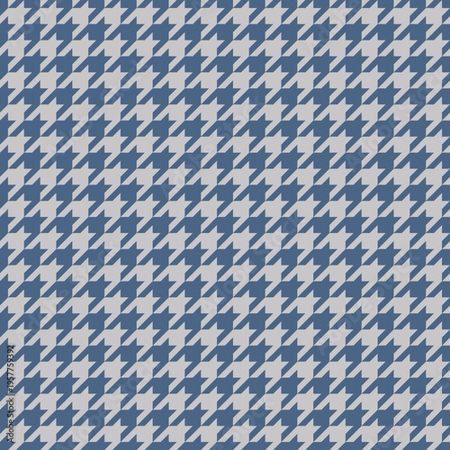 Elegant blue and grey houndstooth pattern.  Perfect for fashion, textile, or website backgrounds.  This classic design offers sophistication and timeless style.