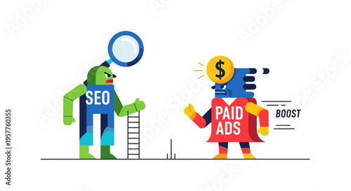 Navigating Digital Marketing Weighing Organic Search Engine Optimization Against Instant Paid Ad Campaigns for Online Success