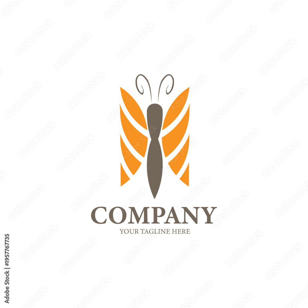 Obraz premium BUTTERFLY LOGO