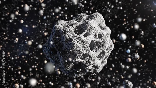 Cosmic Dust Particles Coalescing In Space