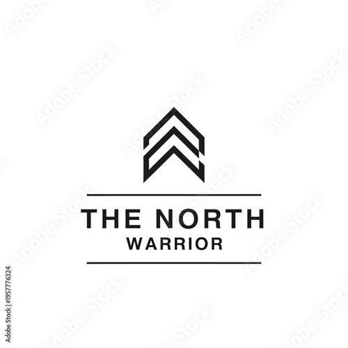 The North Warrior logo featuring an abstract upward-pointing arrow symbol above the brand name.