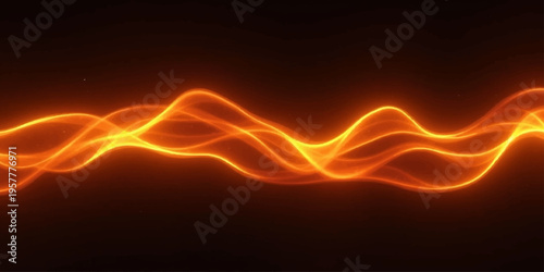 An abstract background of glowing orange fire waves and bright red energy patterns features a motion of light and smoke across dark space with a sun-like explosion design