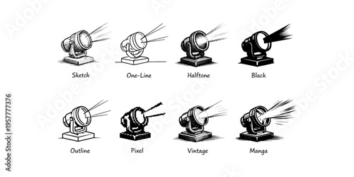 Collection of spotlight illustrations in various artistic styles and techniques