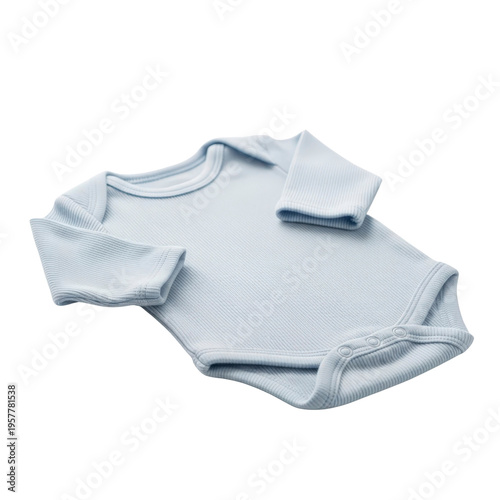 Baby blue long sleeve bodysuit