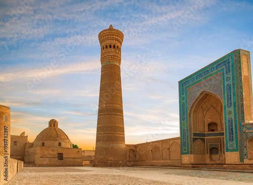 The Kalyan Minaret in the Po-i-Kalyan mosque complex. Bukhara. Uzbekistan
