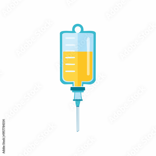 Medical IV Bag Illustration