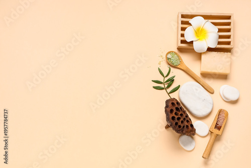 Spa composition with stones...