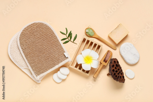 Spa composition with stones...